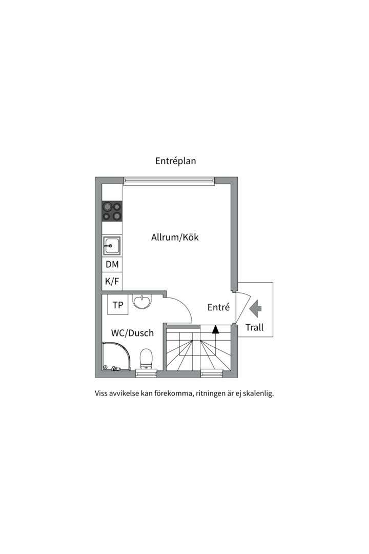 Planlösning från Örnklovägen 10C, Såld i Kolvik, Värmdö