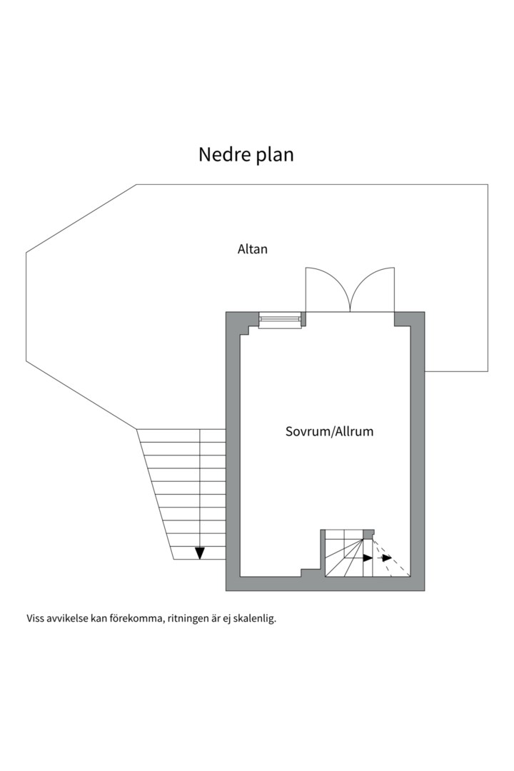 Planlösning från Örnklovägen 10C, Såld i Kolvik, Värmdö