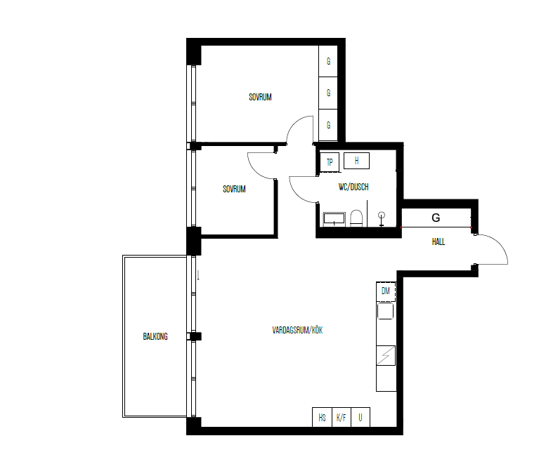 Planlösning från Fabrikörvägen 10A, Såld i Nacka Strand, Nacka