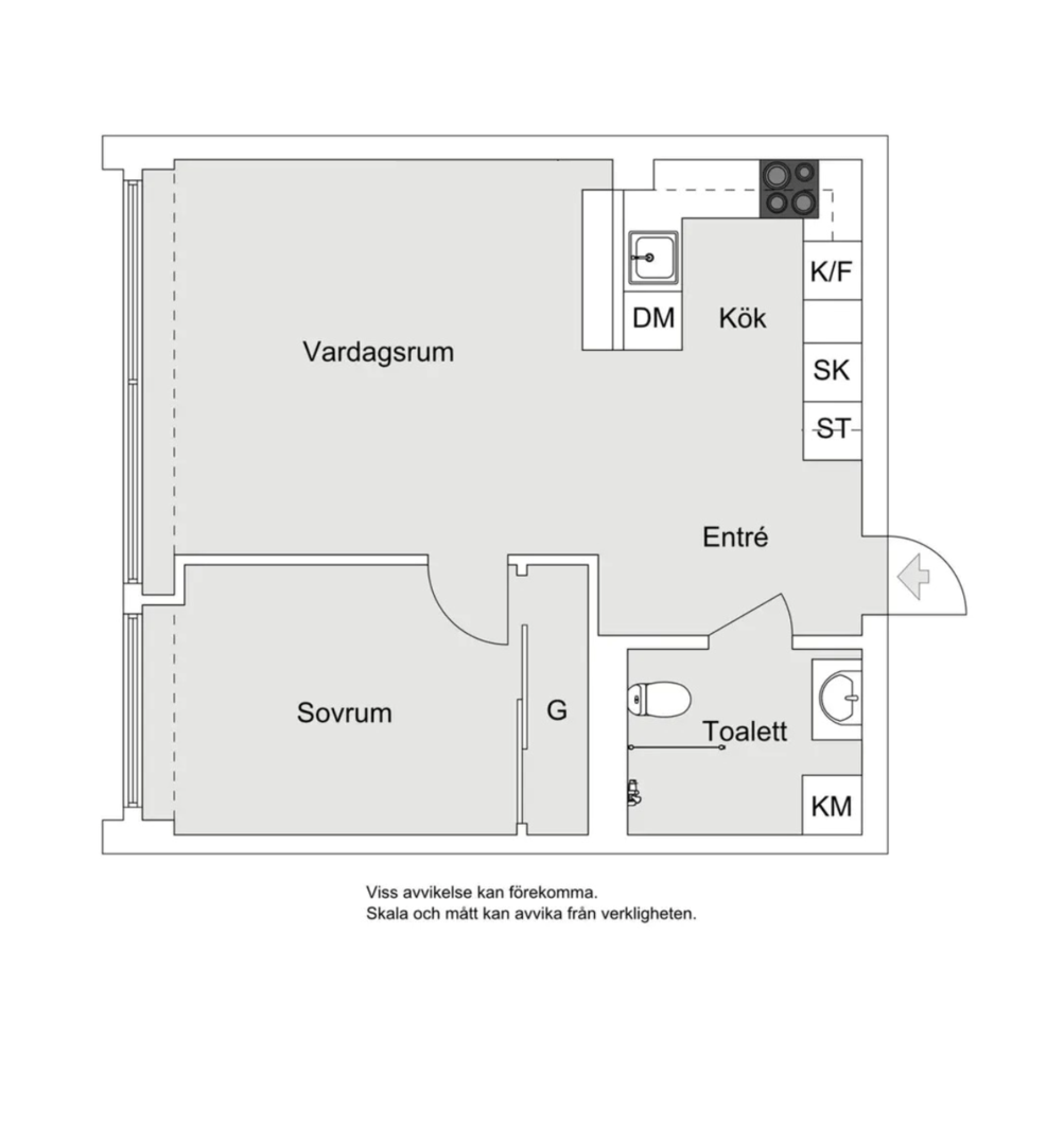 Planlösning från Gustaf De Lavals Torg 8, Kommande i Järla sjö, Nacka