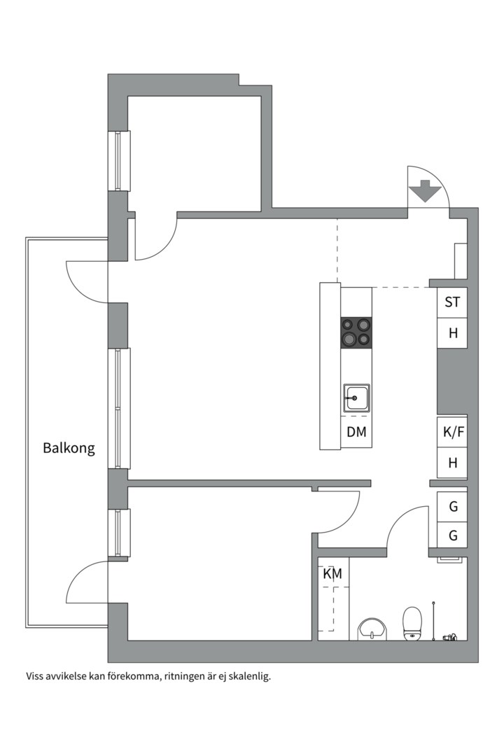 Planlösning från Fabrikörvägen 11, 5 tr, Såld i Nacka Strand, Nacka