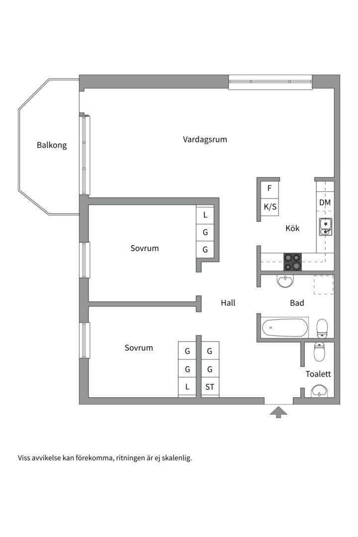 Planlösning från Sturevägen 12, 2tr, Såld i Saltsjöbaden, Nacka