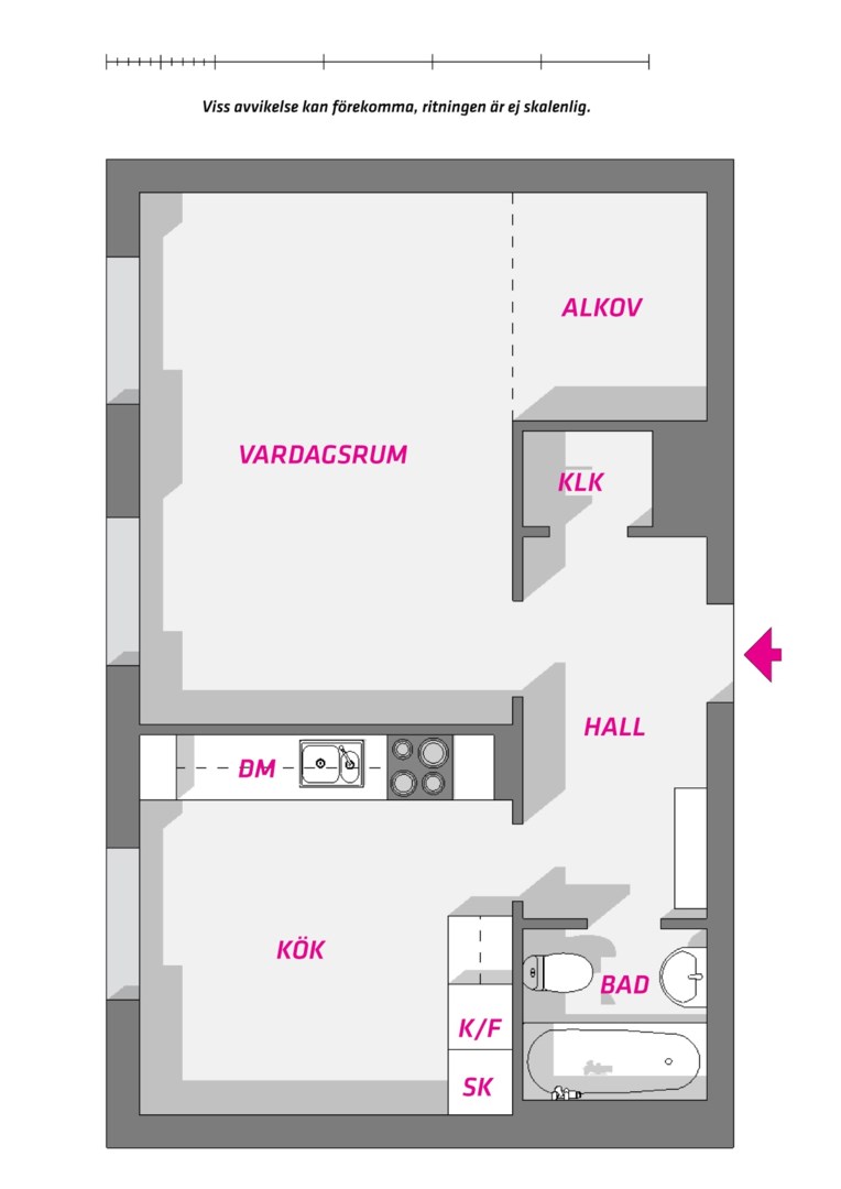 Bostadsbild från Prästgårdsgatan 13E, Såld i Luthagen, Uppsala