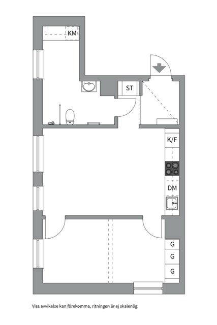 Planlösning från Fabrikörvägen 15, 4 tr, Såld i Nacka Strand, Nacka