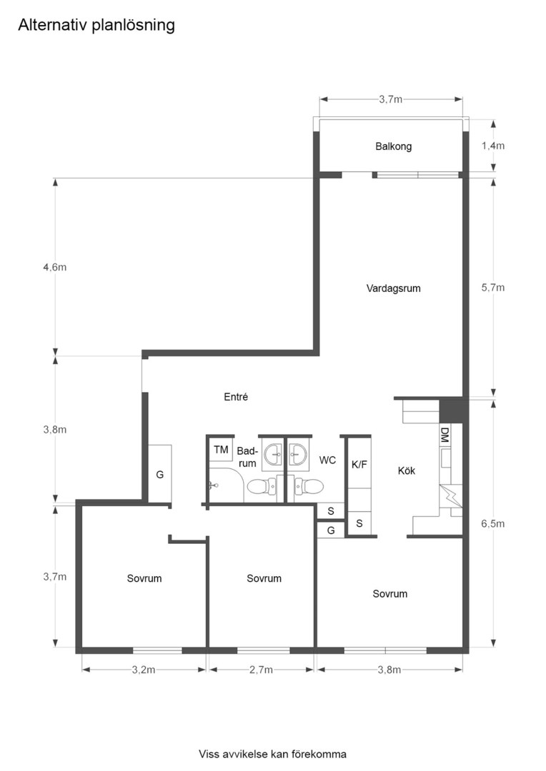 Planlösning från Roslagsgatan 28, 7tr, Såld i Vasastan - Sibirien, Stockholm