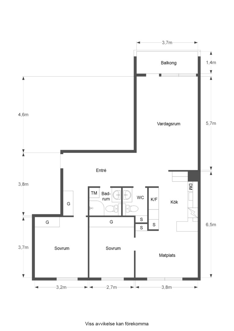 Planlösning från Roslagsgatan 28, 7tr, Såld i Vasastan - Sibirien, Stockholm