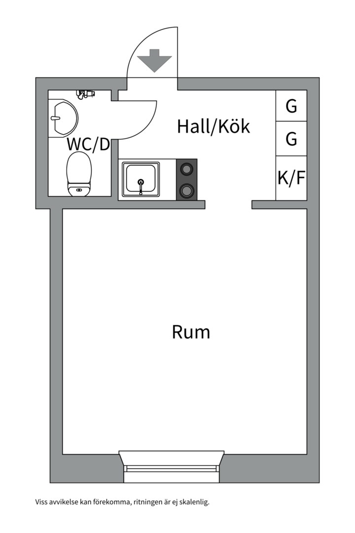 Planlösning från Ekuddsvägen 4, 5tr, Såld i Ekudden, Nacka