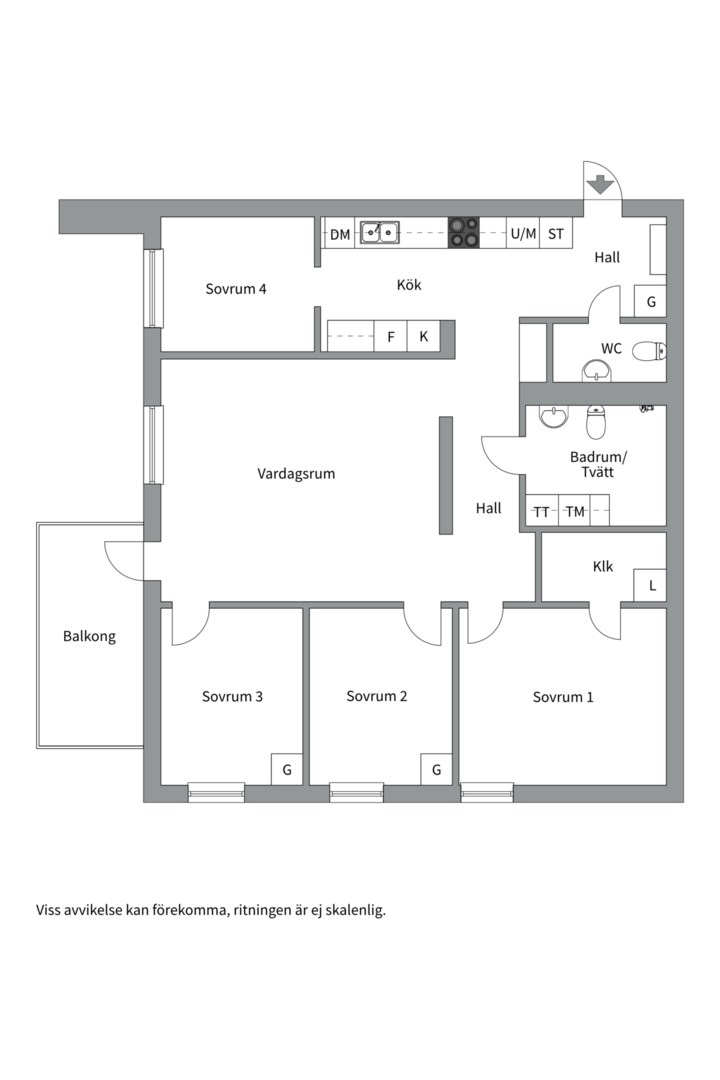 Planlösning från Tollare Ängsväg 28, Såld i Tollare, Nacka