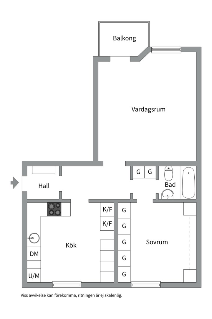 Bostadsbild från Börjegatan 56 B, Såld i Luthagen, Uppsala