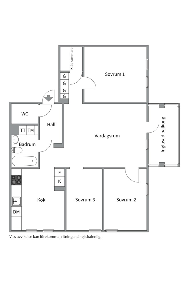 Planlösning från Ormingeringen 42, Såld i Västra Orminge, Nacka