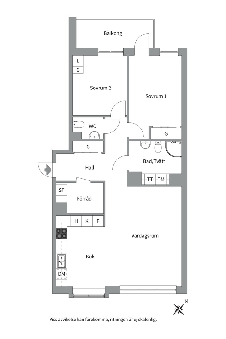 Planlösning från Lenngrensgatan 4, 7 tr, Såld i , Stockholm
