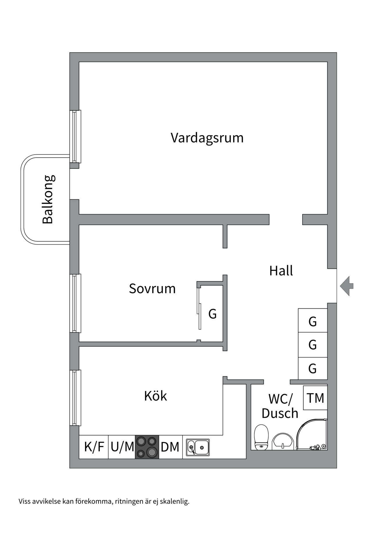 Bostadsbild från Torkelsgatan 16A, Kommande i Fålhagen, Uppsala