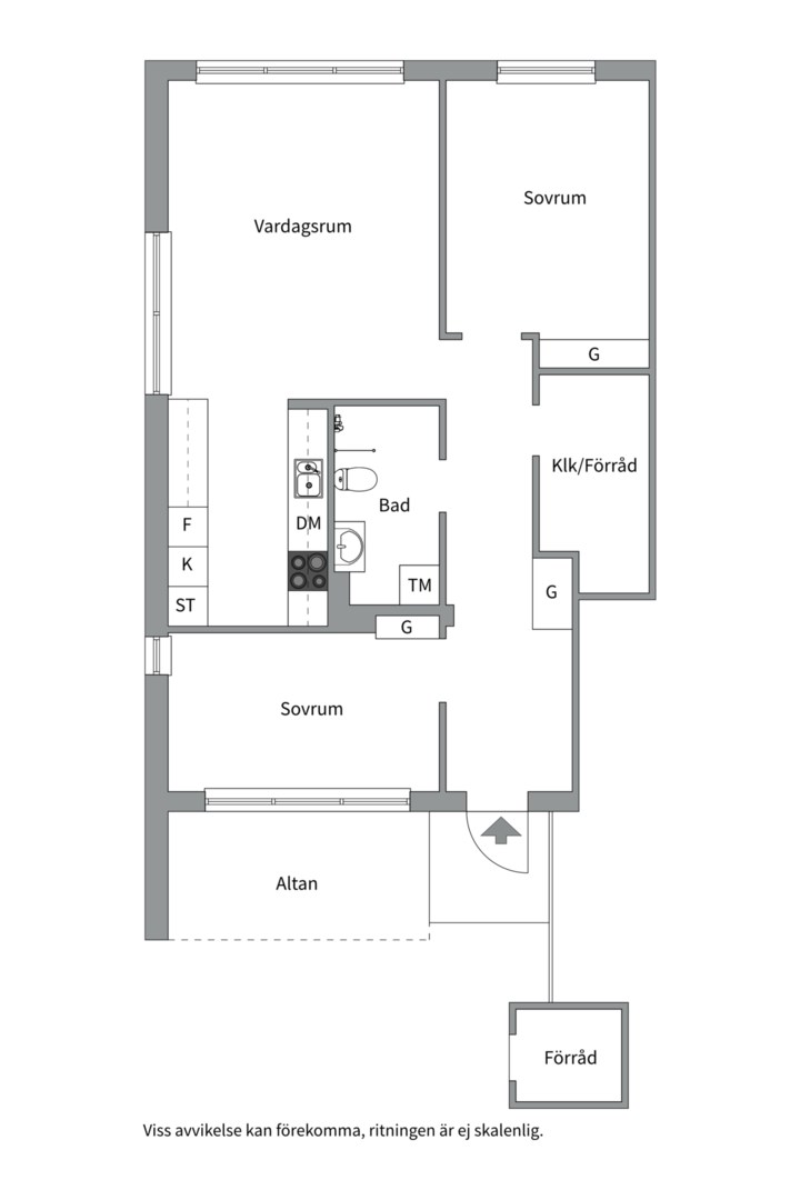 Planlösning från Labradorvägen 64, Såld i Gryta, Västerås