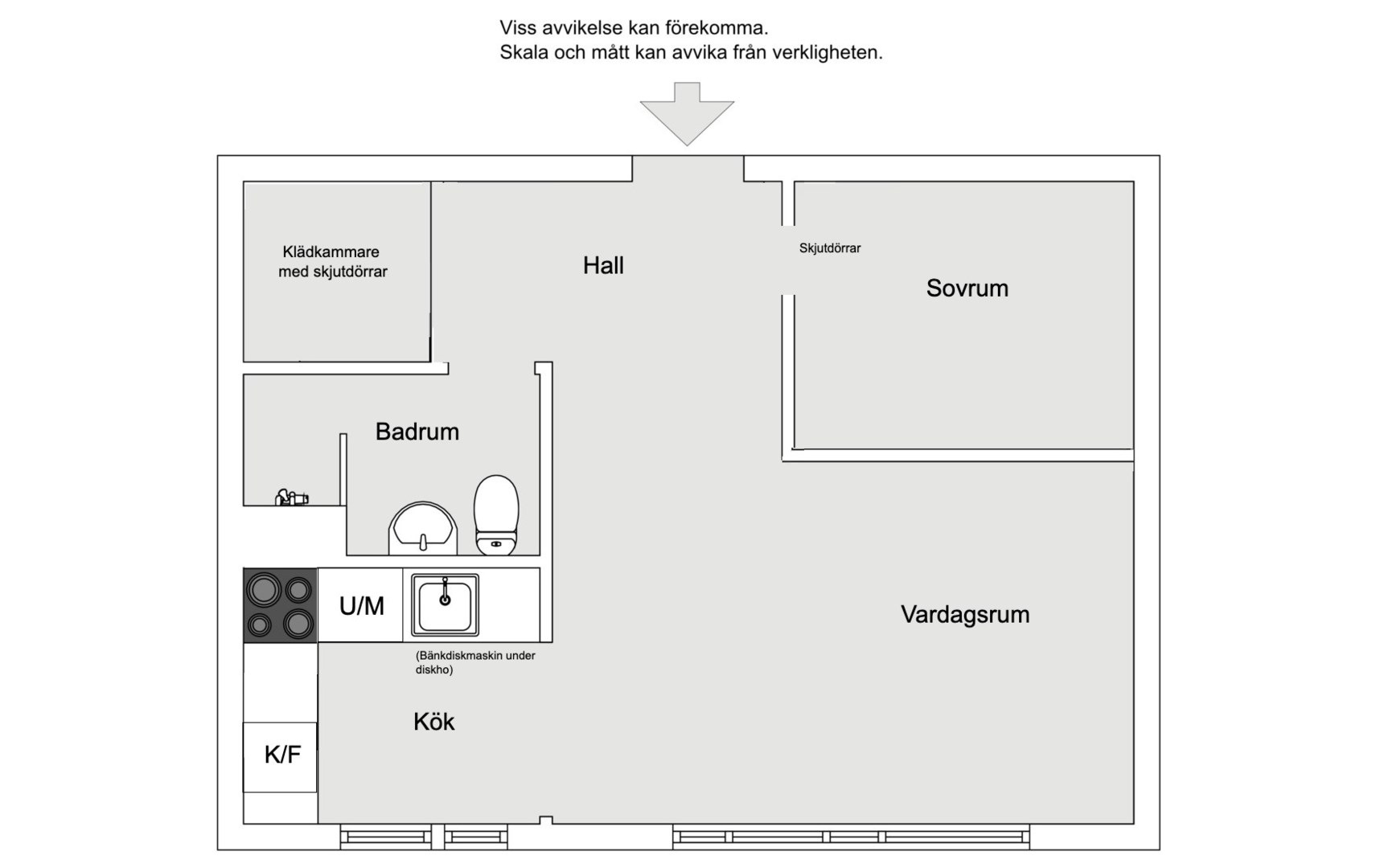 Planlösning från Ektorpsvägen 11, 4 tr, Såld i Ektorp, Nacka