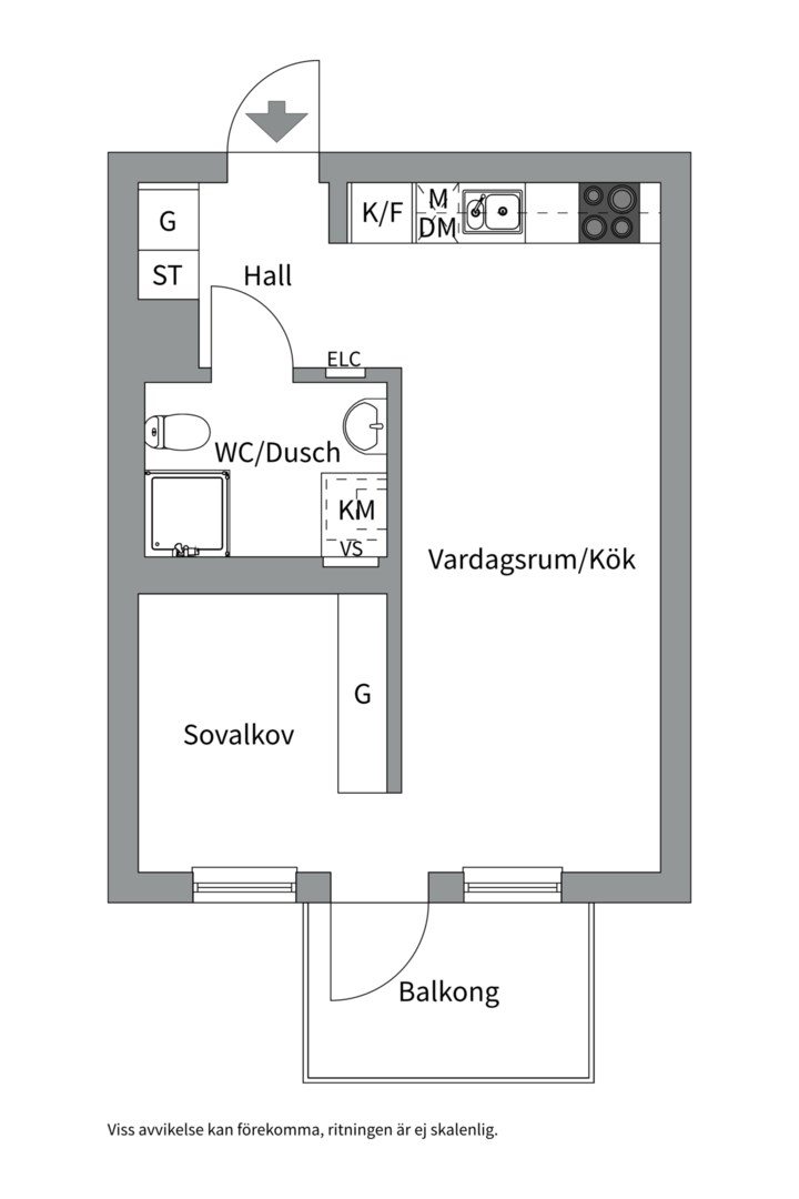Planlösning från Wilhelm Kåges gata 100, Såld i Porslinskvarteren, Värmdö