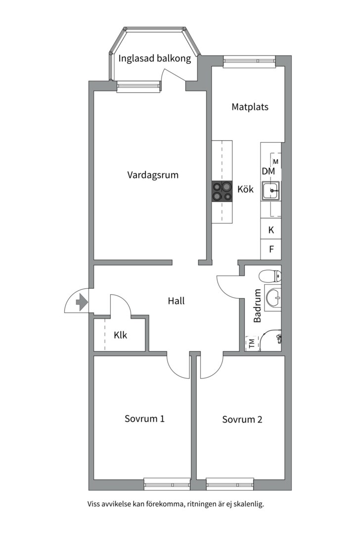 Planlösning från Alphyddevägen 15, 5 tr, Till salu i Alphyddan, Nacka