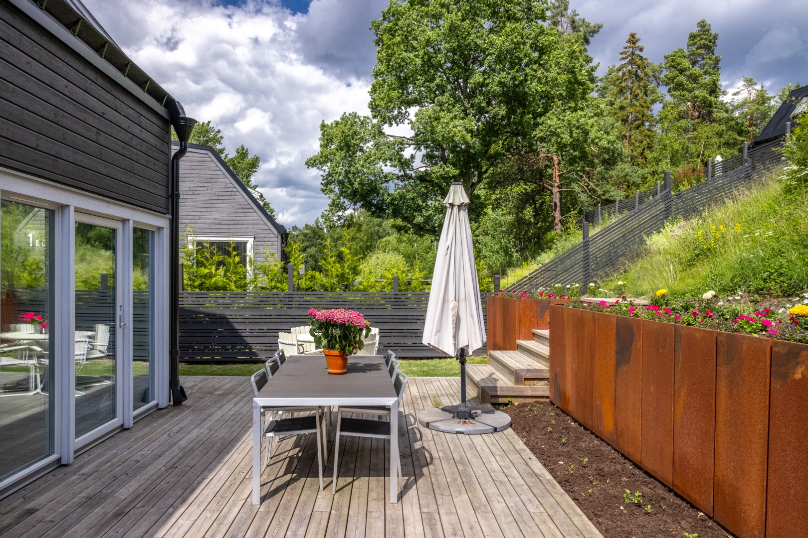 Altan med solsäkert läge. 