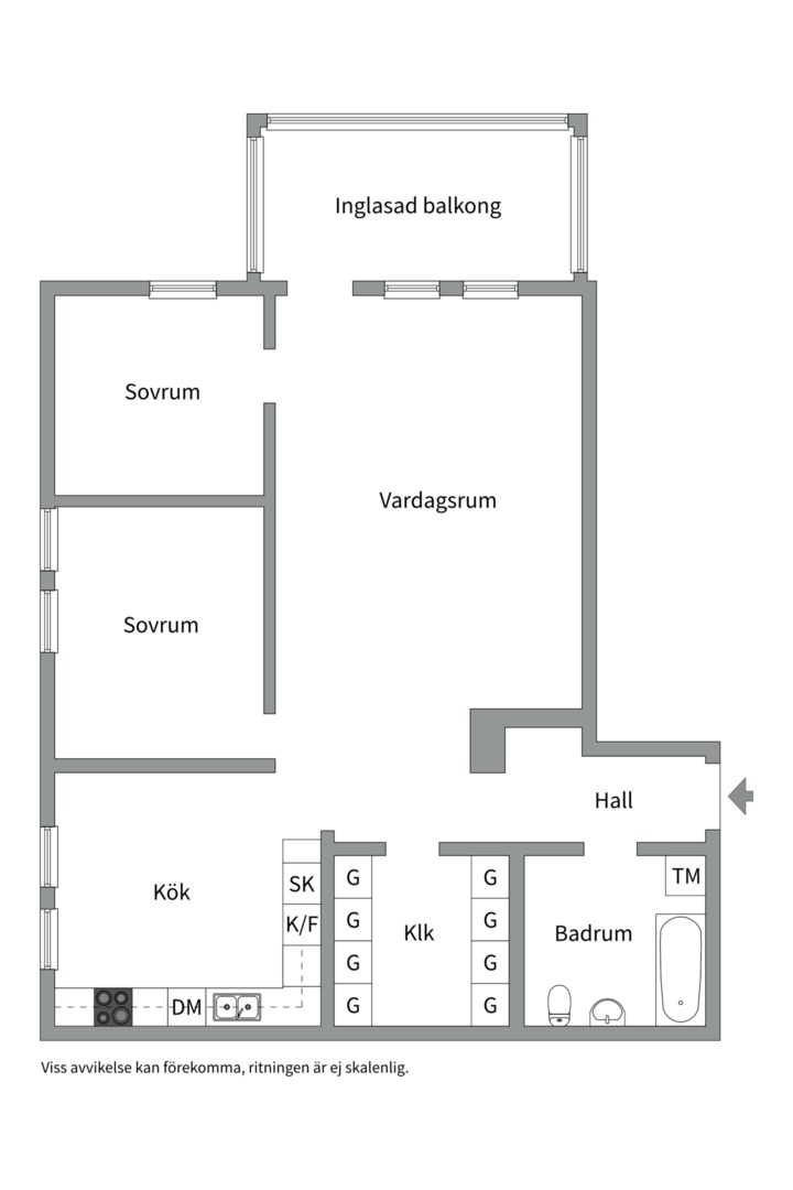 Planlösning från Ormingeringen 70, Kommande i Västra Orminge, Nacka