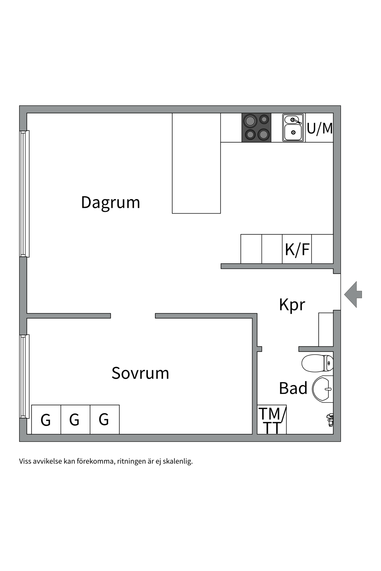 Bostadsbild från Ritargatan 3, Kommande i Salabacke, Uppsala