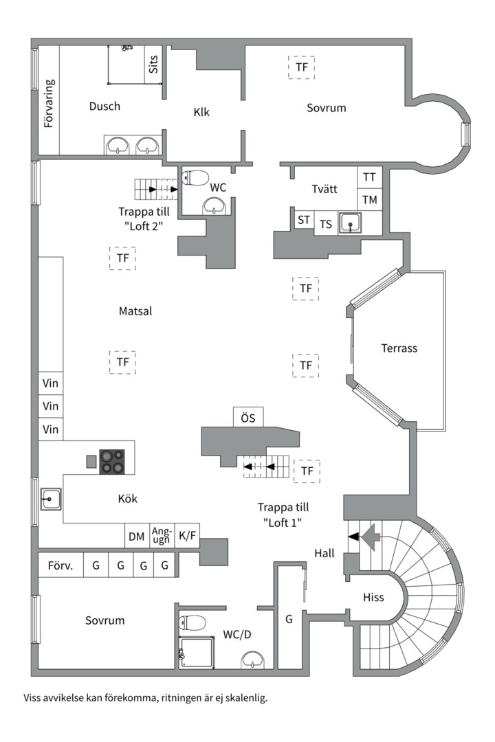 Planlösning från Kungsgatan 77, Såld i Kungsholmen - Rådhuset, Stockholm