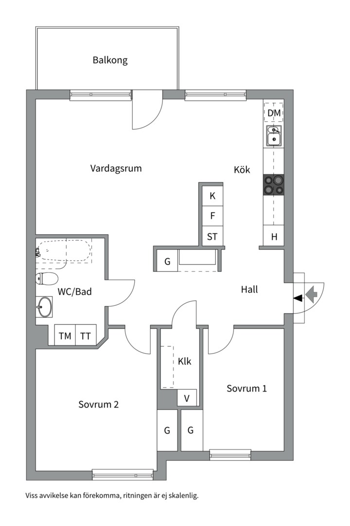 Bostadsbild från Klockargatan 18, Såld i Luthagen, Uppsala