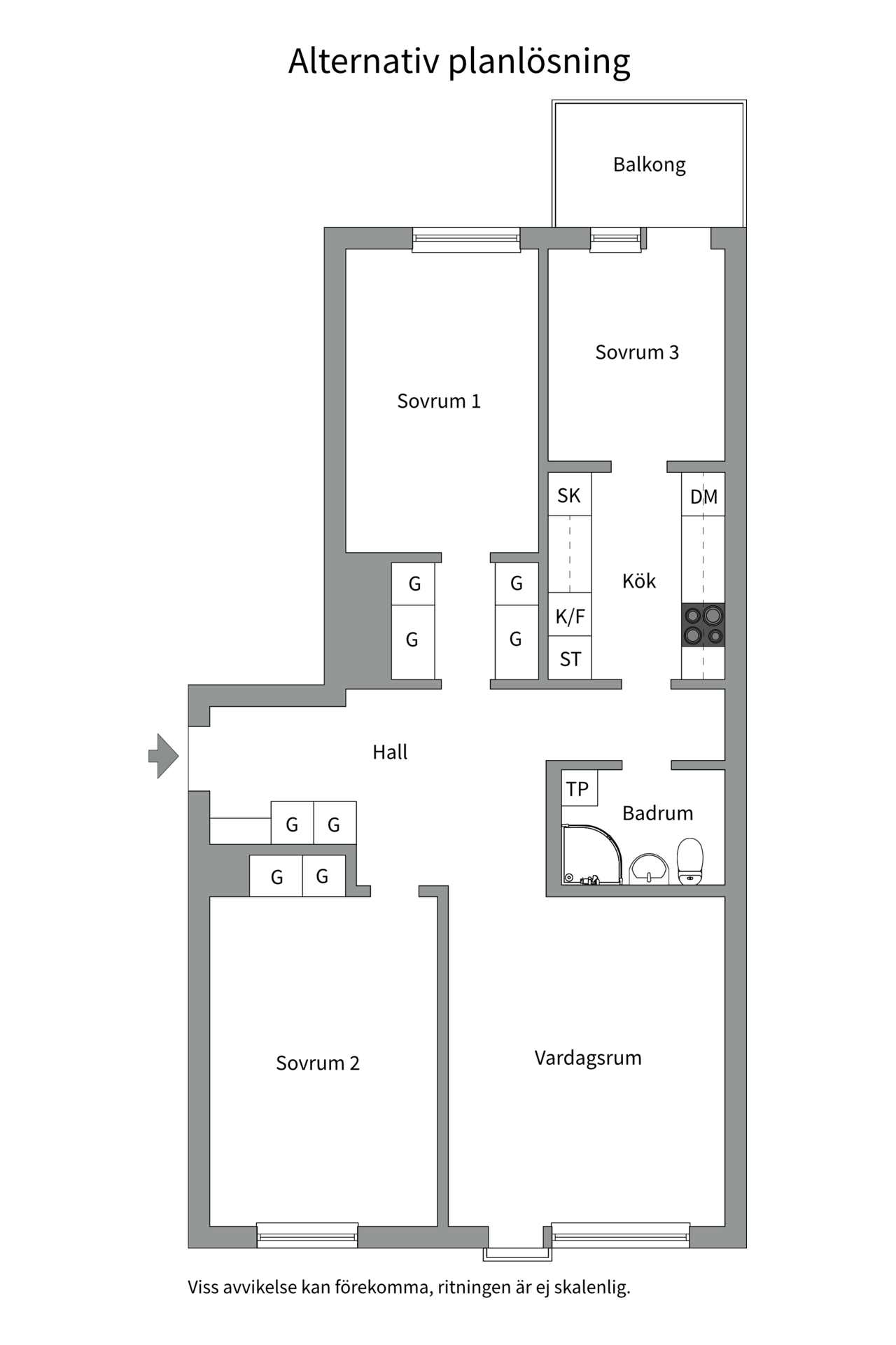 Bostadsbild från Atlasvägen 37, Såld i Sickla, Nacka