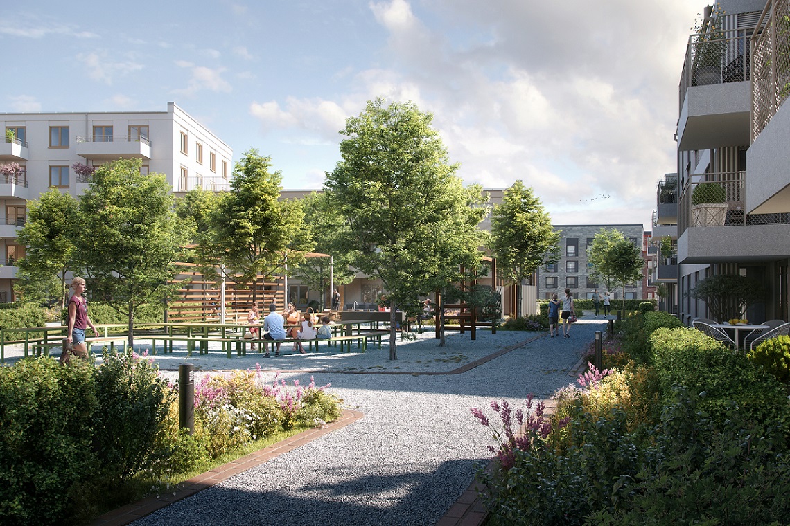 Bostadsbild från Majorsvägen 15, Till salu i Barkabystaden, Järfälla