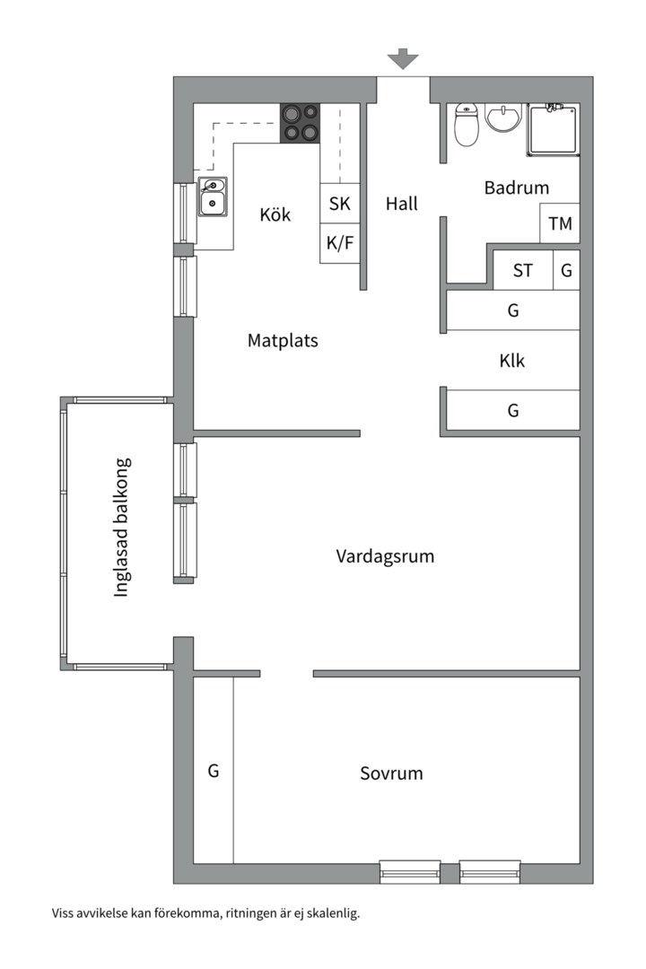 Planlösning från Ormingeringen 31D, Såld i Västra Orminge, Nacka