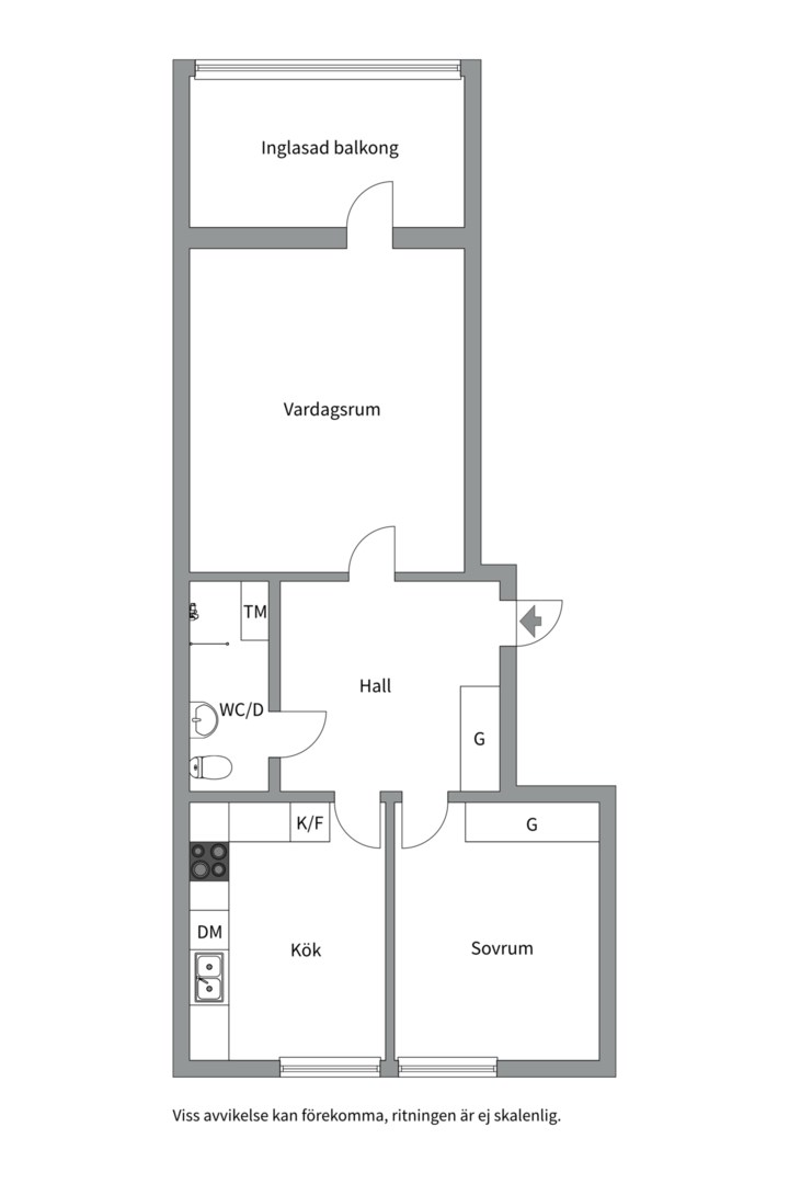 Bostadsbild från Norra skjutbanegatan 12F, Såld i Haga, Västerås