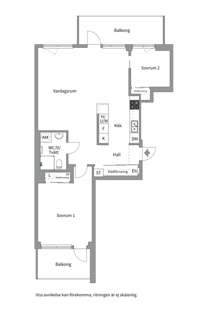 Planlösning från Orgelgatan 4, Såld i Kapellgärdet, Uppsala