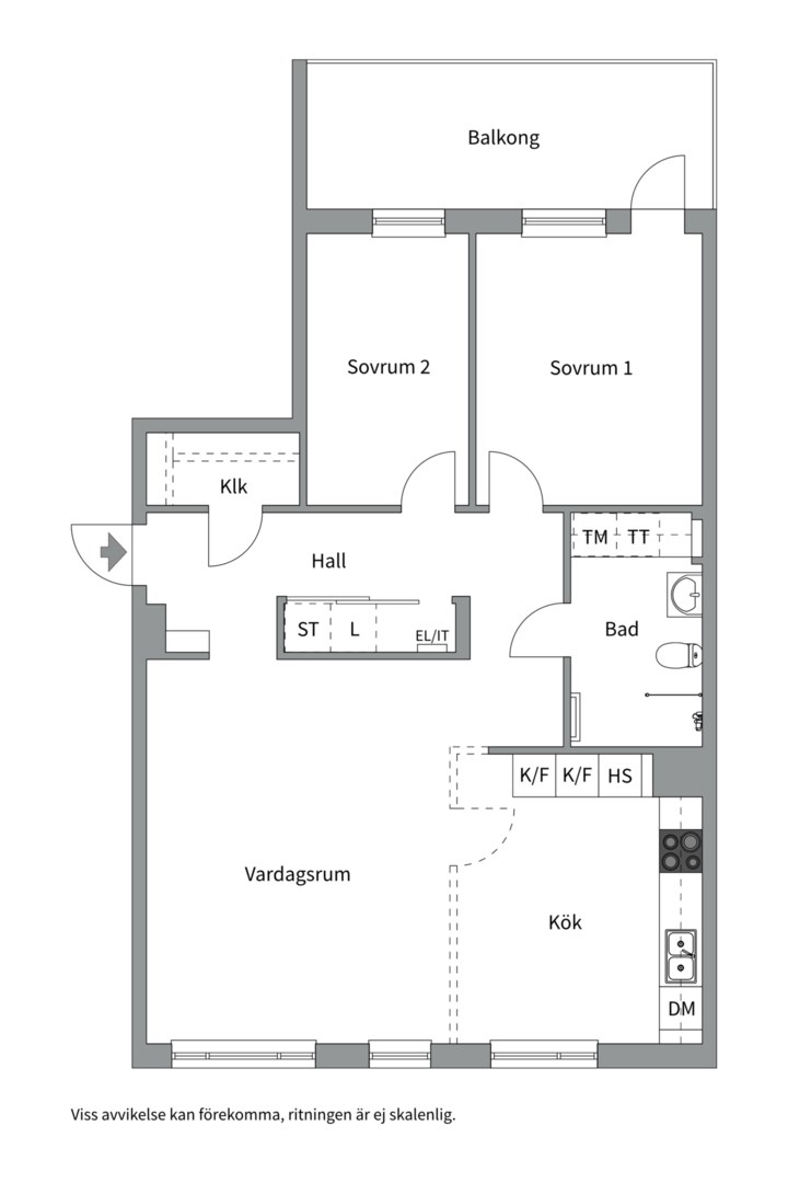 Planlösning från Ursula Printz gata 1, Såld i Porslinskvarteren, Värmdö