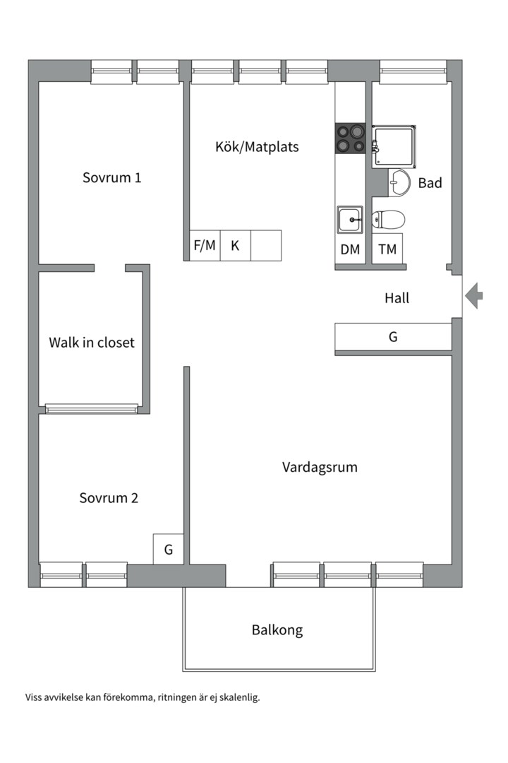 Planlösning från Ljuskärrsvägen 63, 2tr, Såld i Ljuskärrsberget - Saltsjöbaden, Nacka