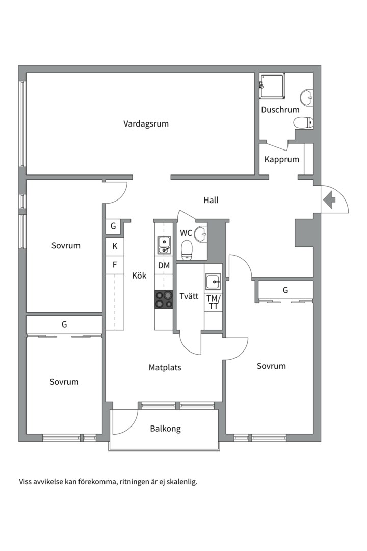 Planlösning från Svartkärrsvägen 28, Kommande i Igelbodaplatån - Saltsjöbaden, Nacka