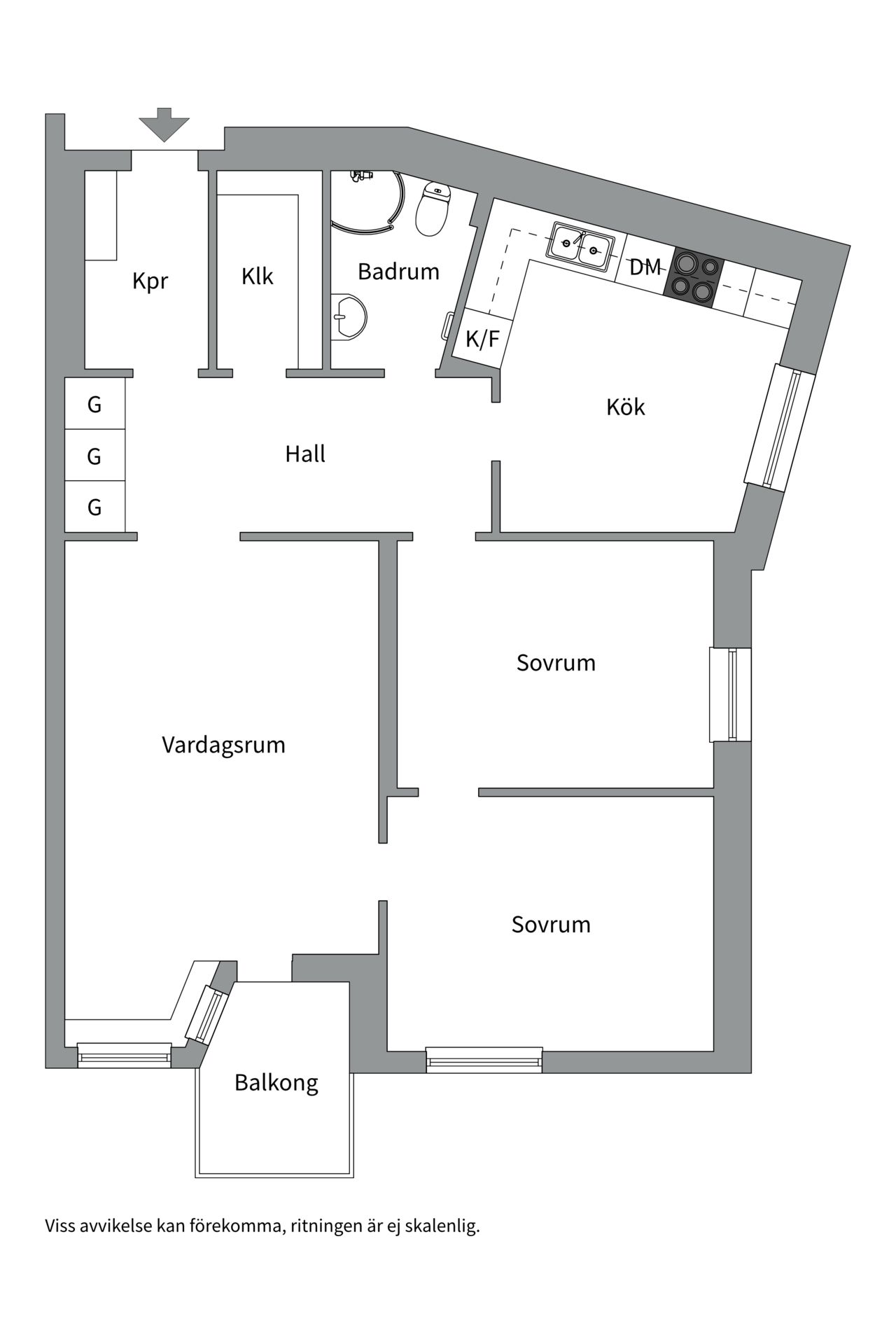 Bostadsbild från Lovisebergsvägen 12, Såld i Karlsdal, Västerås
