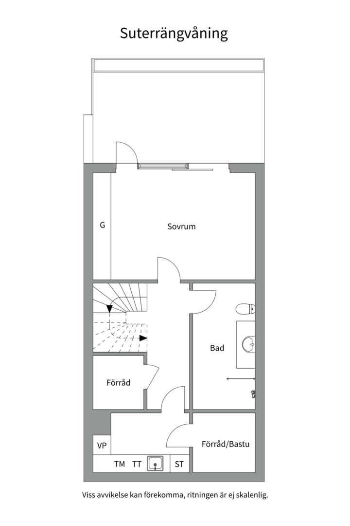 Planlösning från Utskogsvägen 59, Såld i Skuru, Nacka