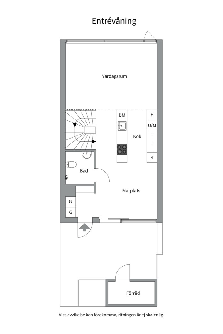 Planlösning från Utskogsvägen 59, Såld i Skuru, Nacka