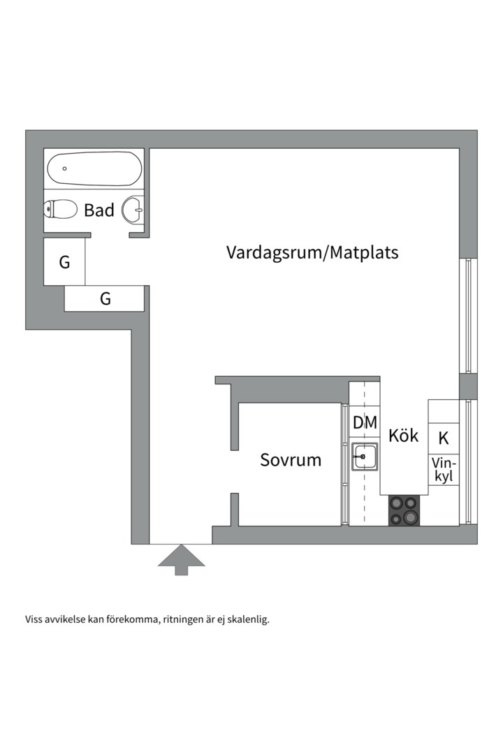 Planlösning från Fridhemsgatan 1, Såld i Kungsholmen - Norr Mälarstrand, Stockholm