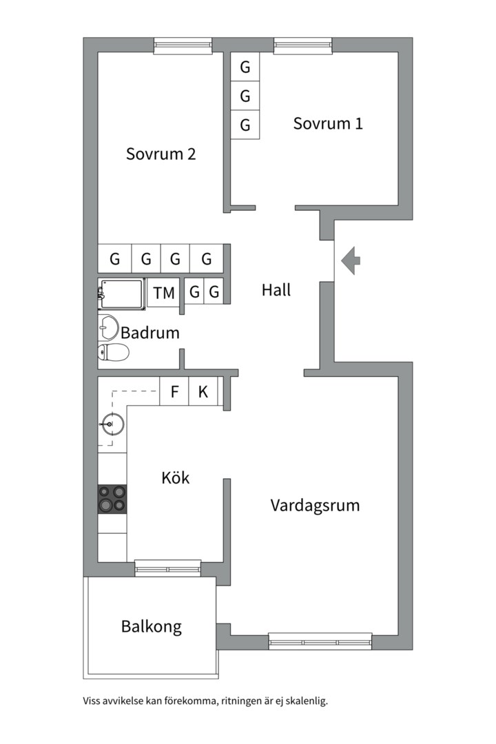 Planlösning från Sturevägen 4B, 1tr, Såld i Neglinge - Saltsjöbaden, Nacka