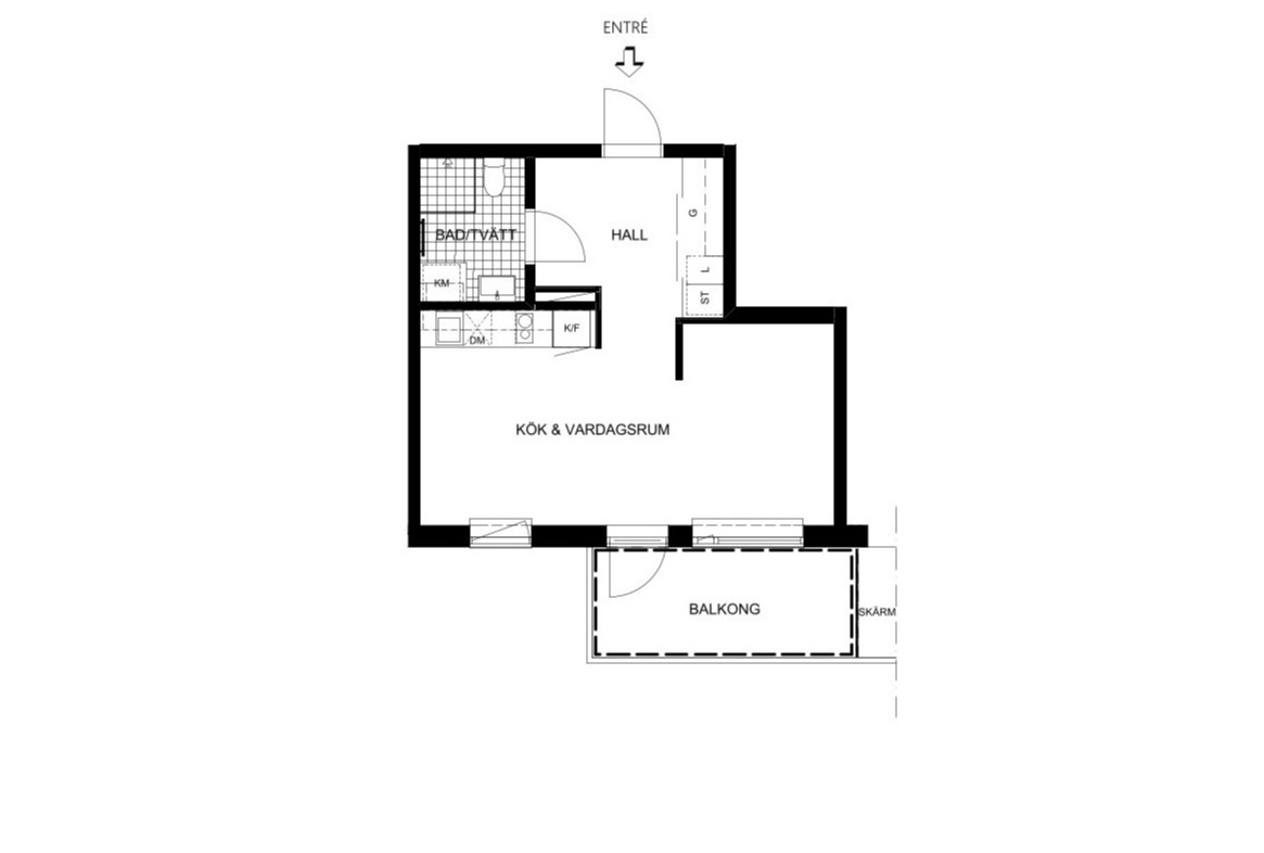 Planlösning från Gränby bilgata 28, Såld i Gränby, Uppsala