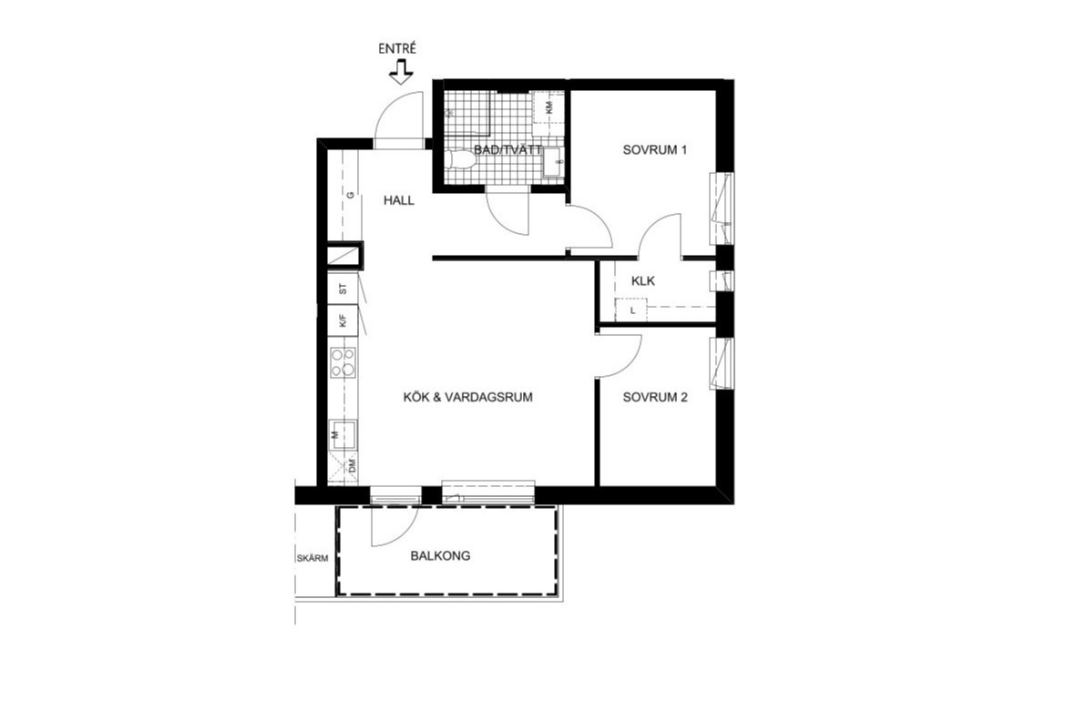 Planlösning från Gränby bilgata 28, Såld i Gränby, Uppsala