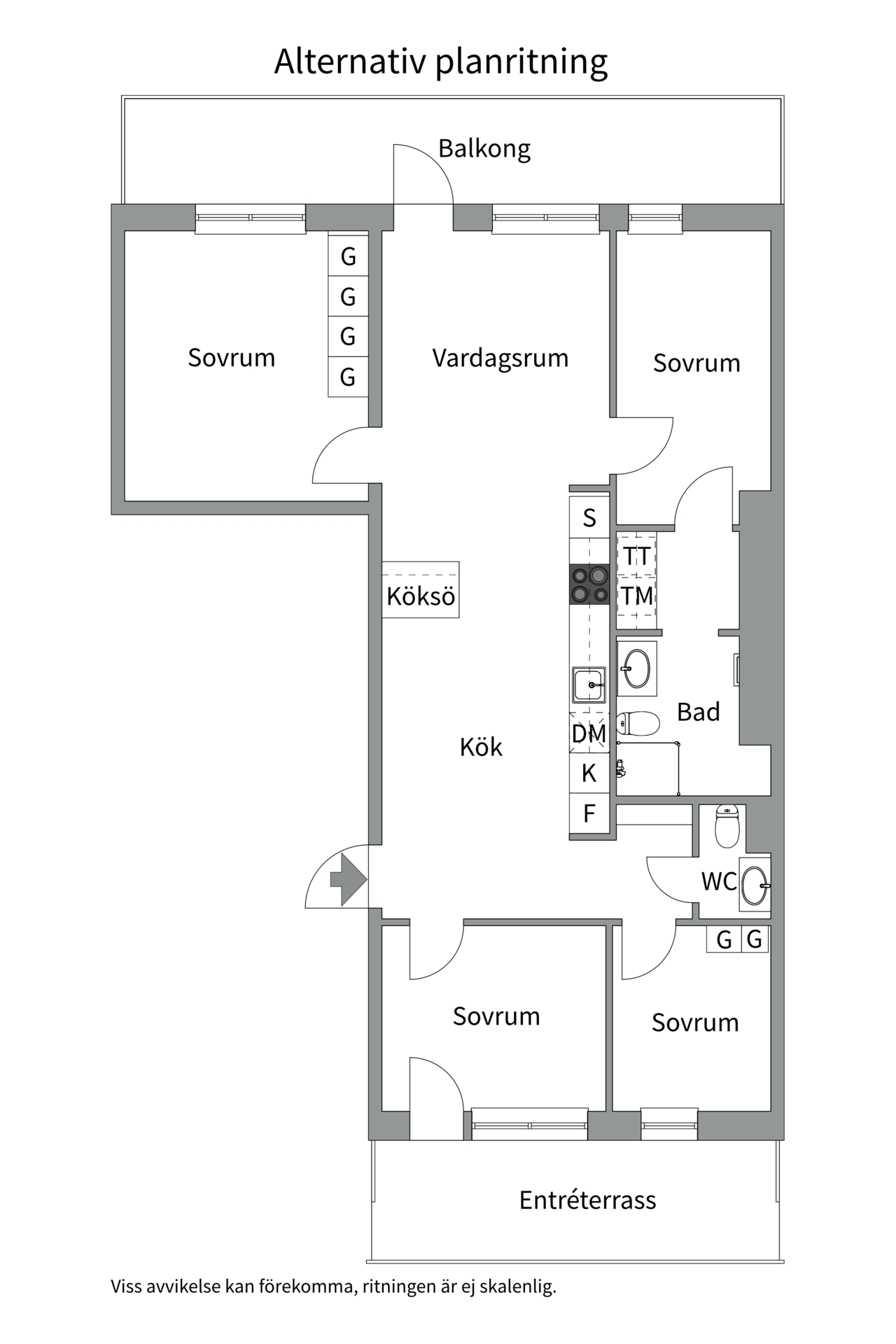 Bostadsbild från Liljeholmsvägen 34, 6tr, Såld i Liljeholmen, Stockholm