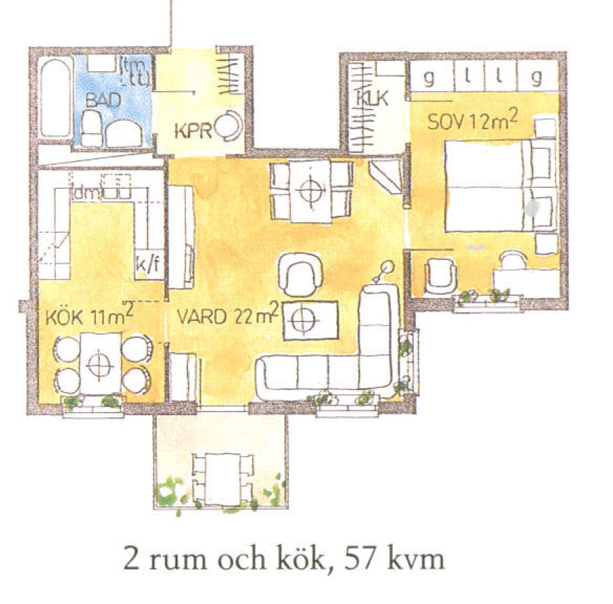 Planlösning från Karlavägen 4, 3 tr, Såld i Östermalm - Lärkstan, Stockholm