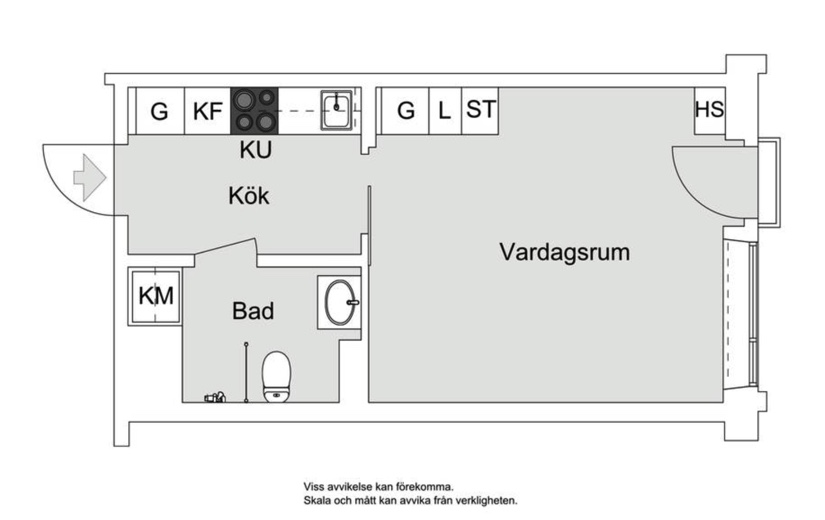 Planlösning från Ektorpsvägen 1, Såld i Ektorp, Nacka