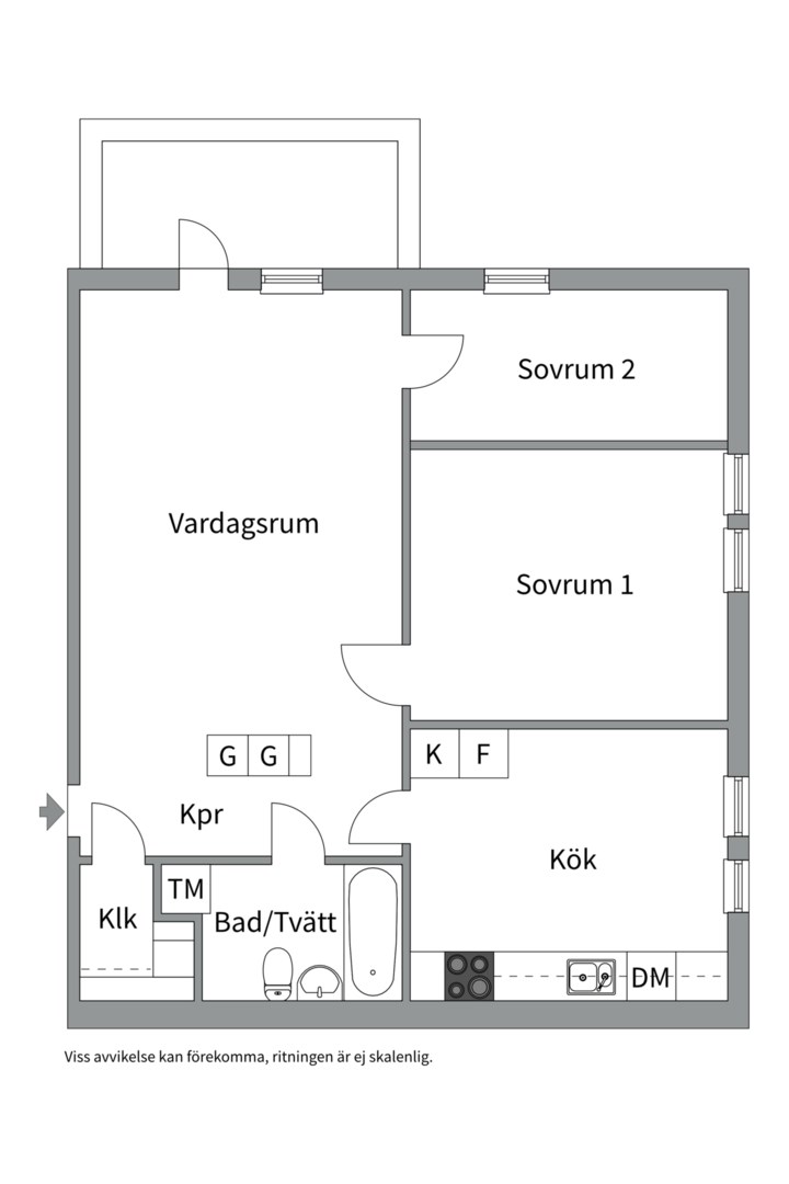 Planlösning från Utövägen 10, Såld i Västra Orminge, Nacka