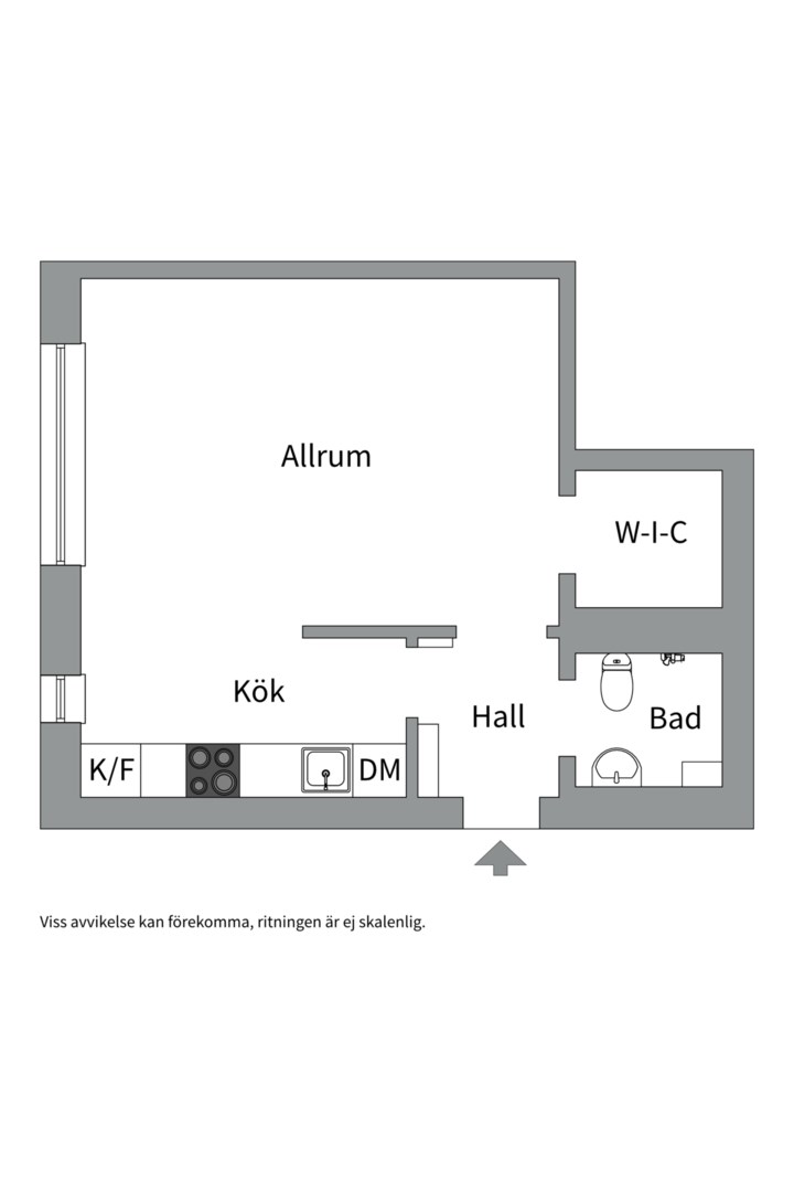 Planlösning från Roslagsgatan 53, Såld i Vasastan - Sibirien, Stockholm