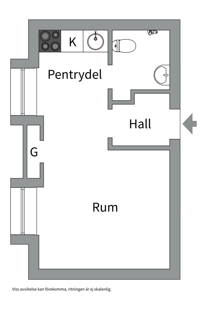 Planlösning från Hjalmar Brantingsgatan 27, Kommande i Fålhagen, Uppsala