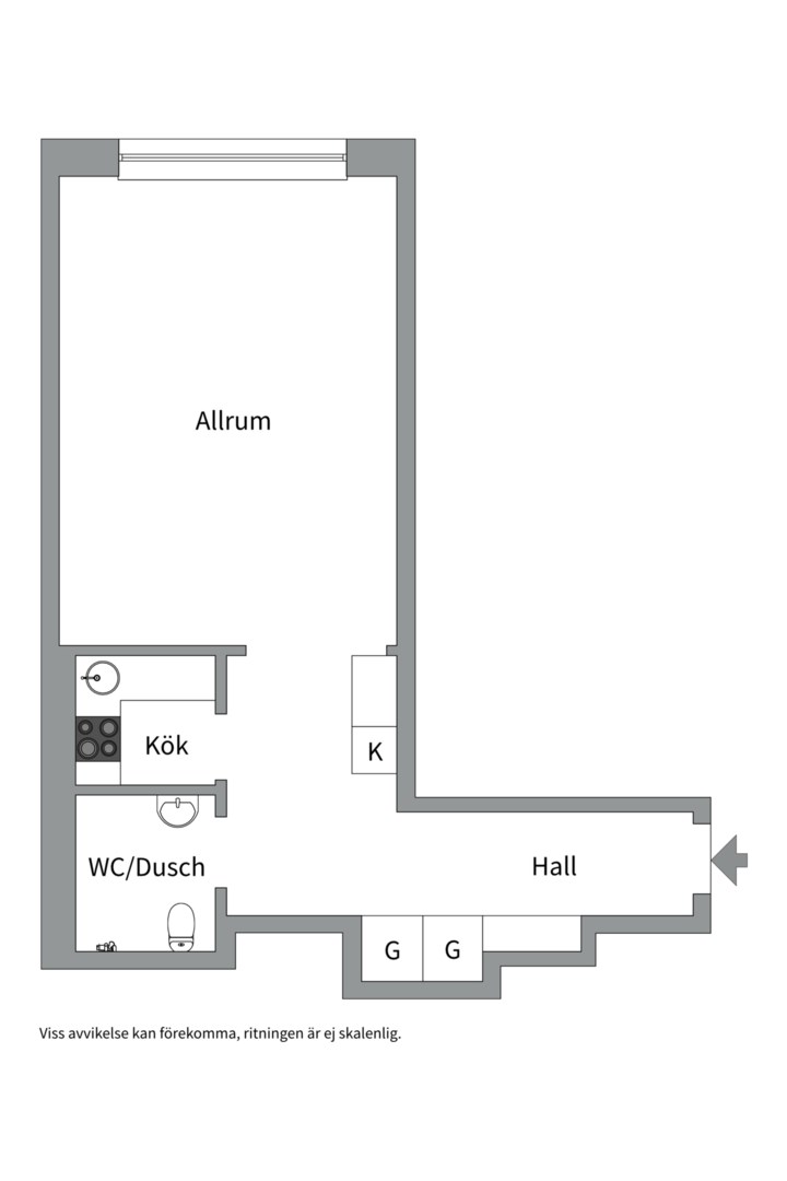 Planlösning från Vitalisvägen 6, Såld i Kungsholmen - Fredhäll, Stockholm
