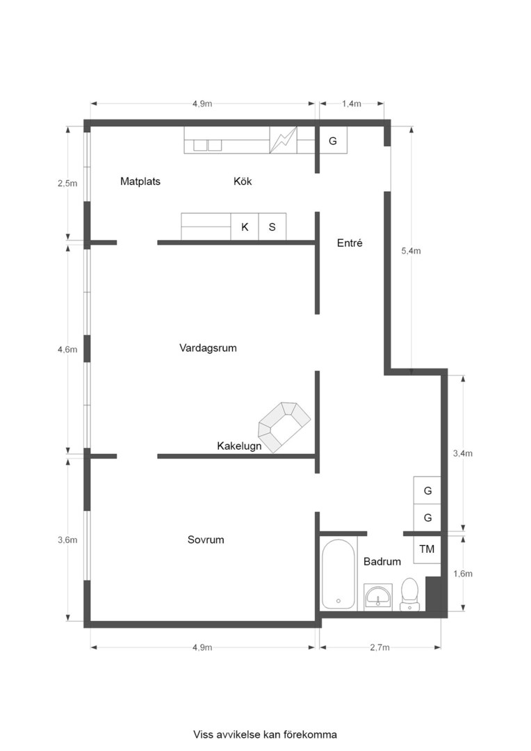Bostadsbild från Fleminggatan 33, 4tr, Såld i Kungsholmen, Stockholm