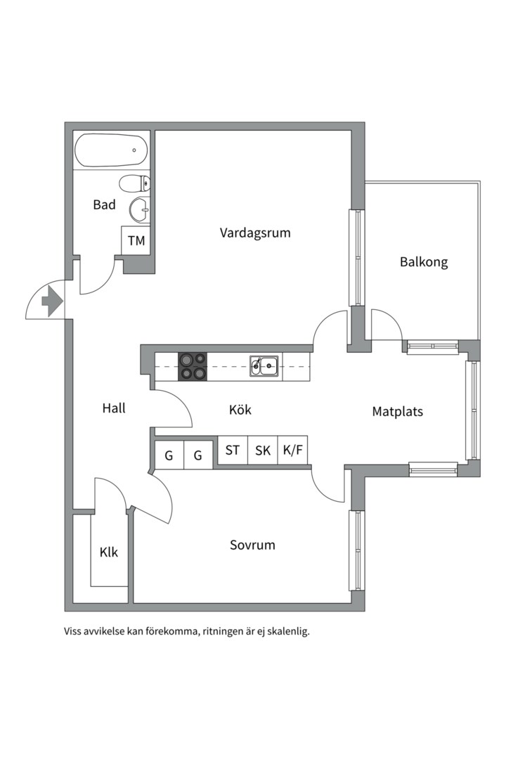 Planlösning från Fyrspannsvägen 41, Såld i Jarlaberg, Nacka
