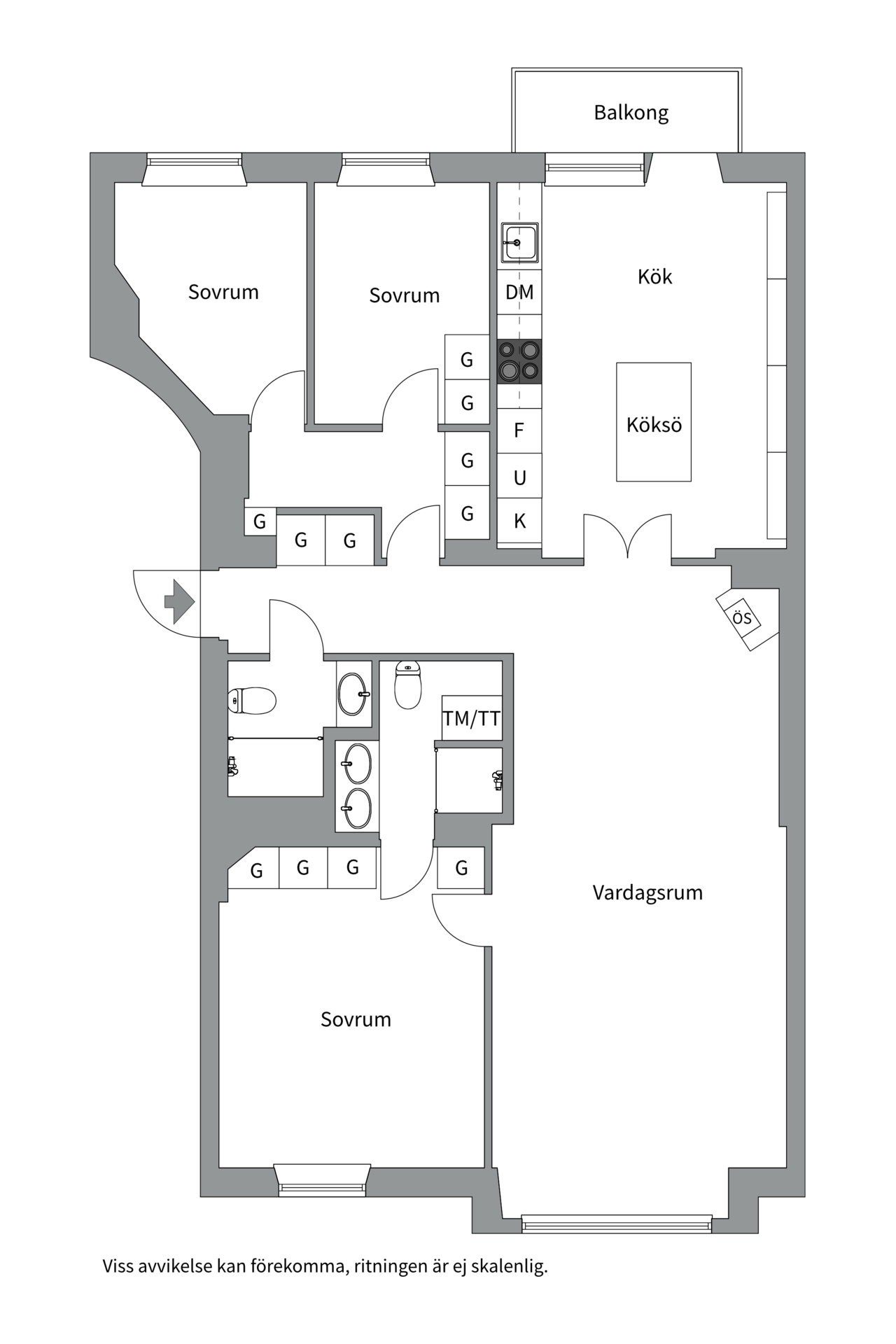 Bostadsbild från Norr Mälarstrand 52, 4tr, Såld i Kungsholmen - Norr Mälarstrand, Stockholm